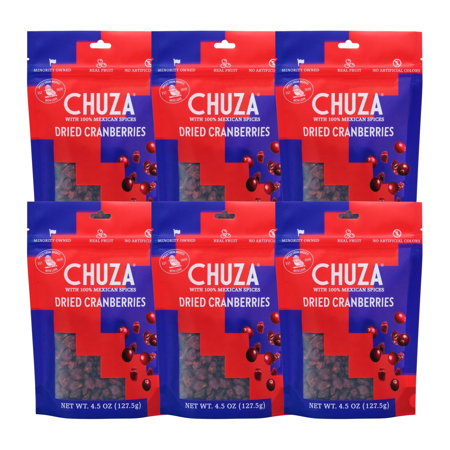 Dried Cranberry with Chili-Seasoning — 6 Pack
