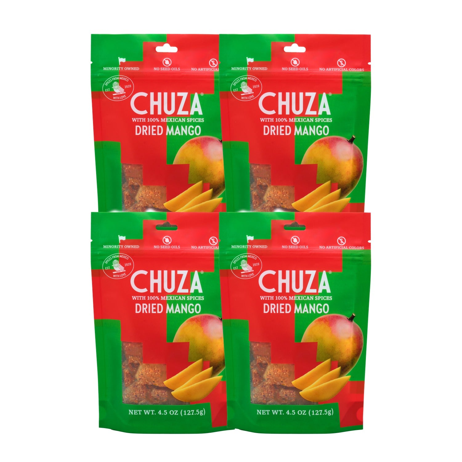 Dried Mango with Chili-Seasoning — 4 Pack