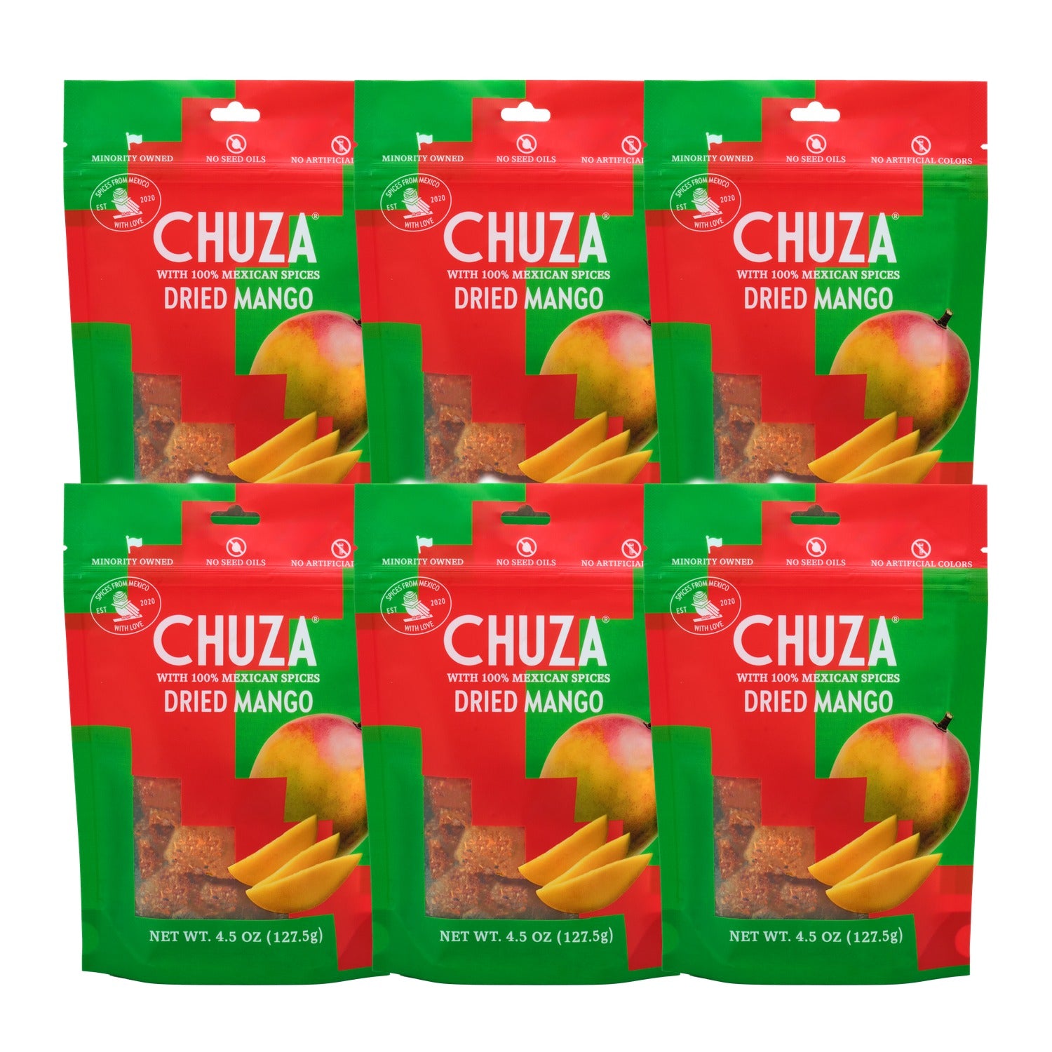 Dried Mango with Chili-Seasoning — 6 Pack