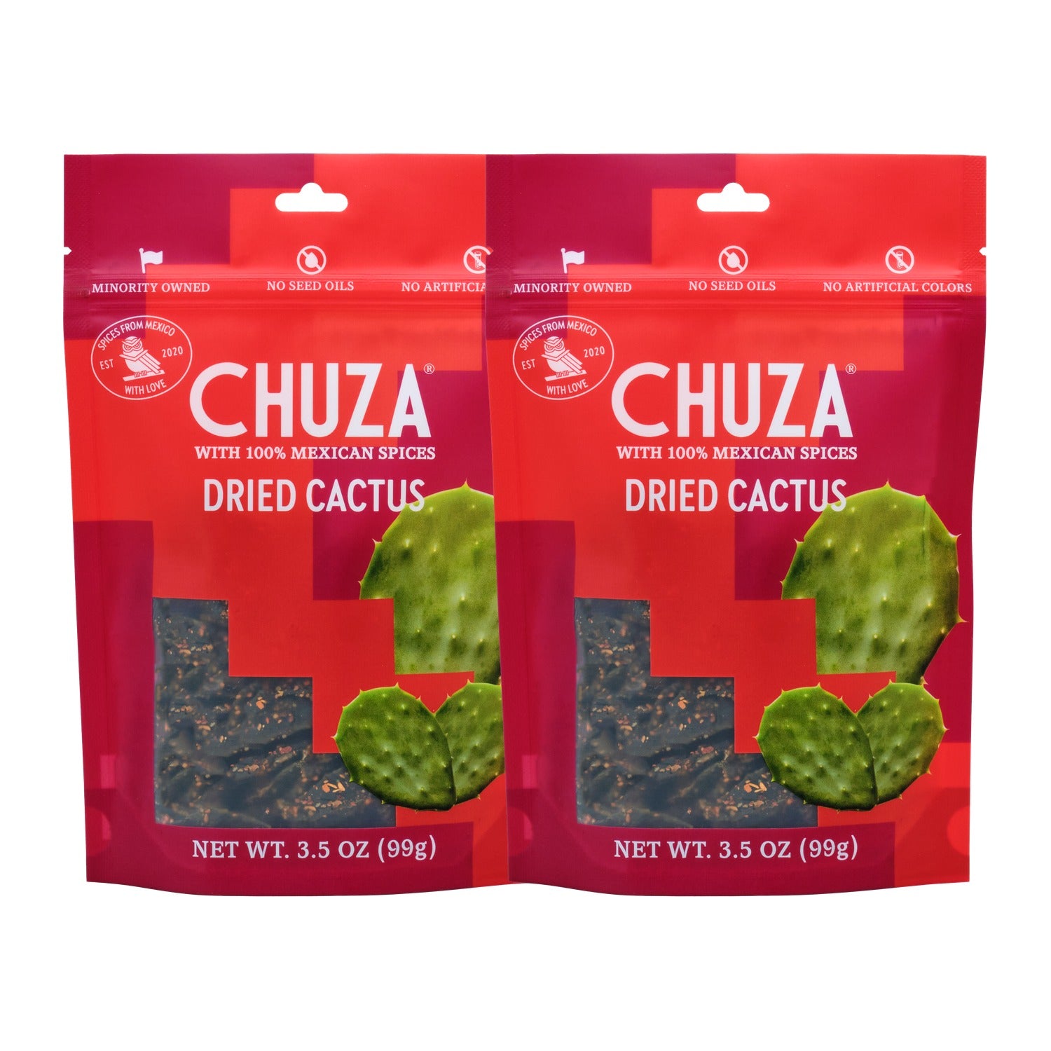 Dried Cactus with Chili-Seasoning — 2 Pack
