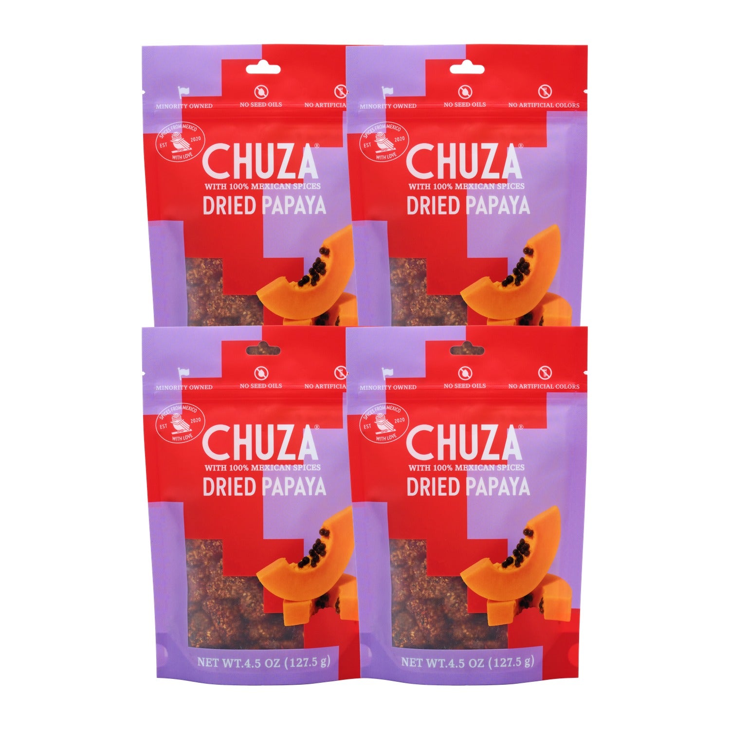Dried Papaya — 4 Pack