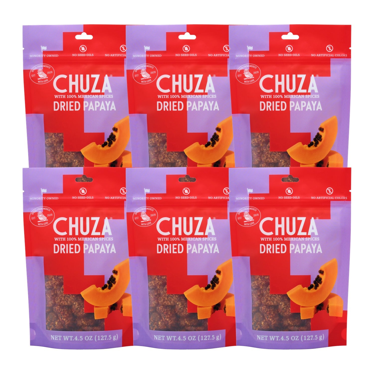 Dried Papaya — 6 Pack