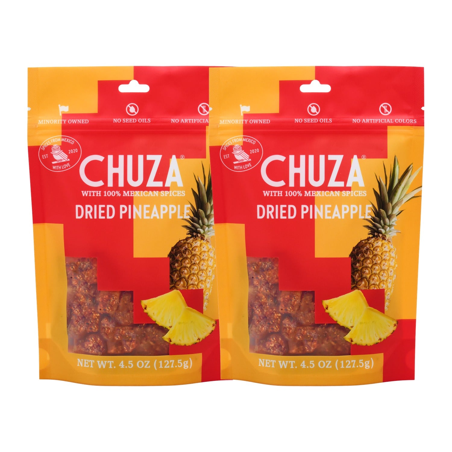 Dried Pineapple with Chili-Seasoning — 2 Pack