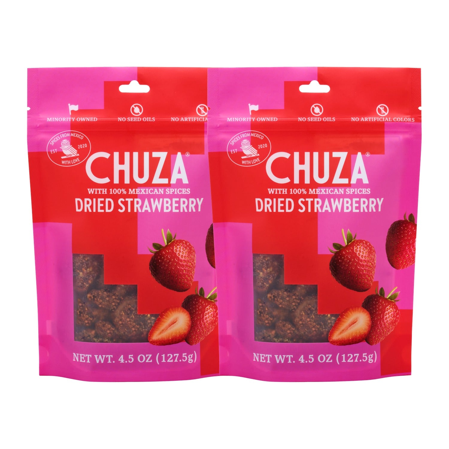 Dried Strawberry with Chili Seasoning — 2 Pack